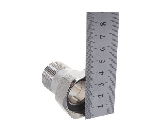 Штуцер FV-PLAST FV-Brass латунный, для присоединения счетчика воды 3/4х1 AA467034040 – изображение 5