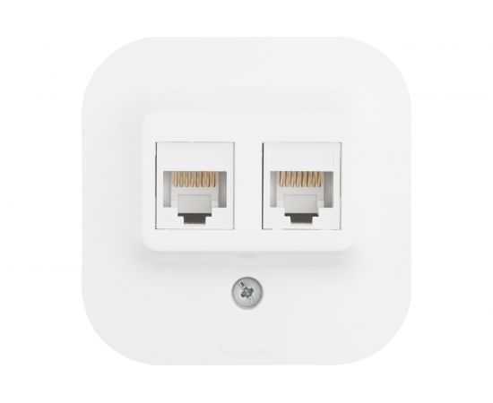 Розетка Legrand 2XRJ45 к 5е UTP белый 782228 – изображение 5