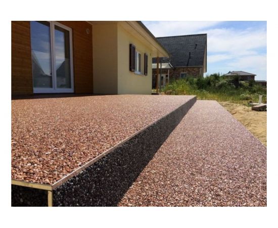 Каменный ковер - декоративное покрытие Kitstone цвет Brown 1810113 – изображение 6