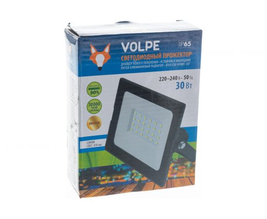Светодиодный прожектор Volpe ULF-Q513 30W/BLUE IP65 220-240В BLACK UL-00005813 – изображение 6