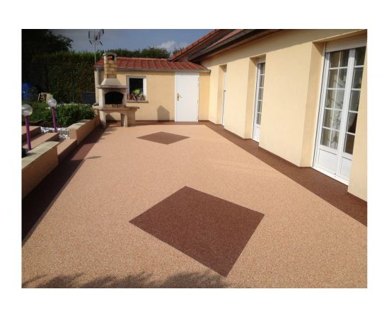 Каменный ковер - декоративное покрытие Kitstone цвет Brown 1810113 – изображение 7