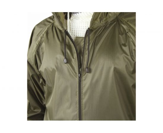 Плащ-дождевик ГРАНДМАСТЕР хаки, на молнии, многоразовый, с ПВХ покрытием, 60-62, рост 170-176, 610849 – изображение 7