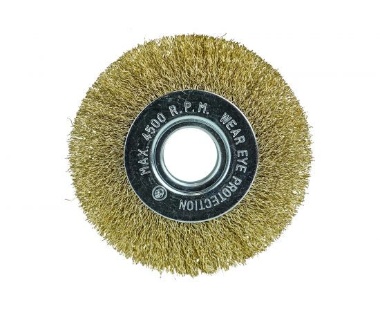 Кордщётка дисковая 100 мм, латунированная сталь 0.3 мм, посадка 22.23 мм Berger BG BG1733 