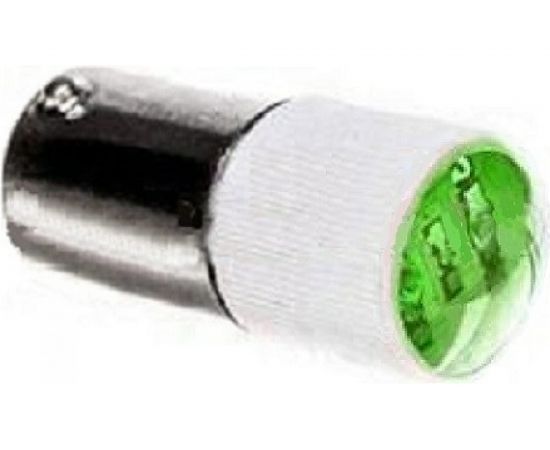 Светодиод Emas 220В под патрон Ва9S, зеленый LED220Y 