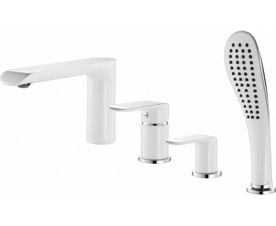 Смеситель для ванны IDDIS Calipso CALSB42i07 на 4 отверстия, белый хром 