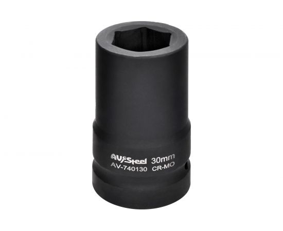 Головка ударная шестигранная удлиненная (30 мм; 1DR) AV Steel AV-740130 
