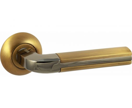 Ручка дверная ЦАМ кофе/черный никель Вантаж V96ACF/BN 