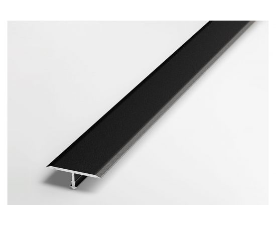Порог прямой т-образный алюминиевый ЛУКА (5 шт, 26 мм, 2,7 м, порошковое покрытие, Черный) УТ000038795 