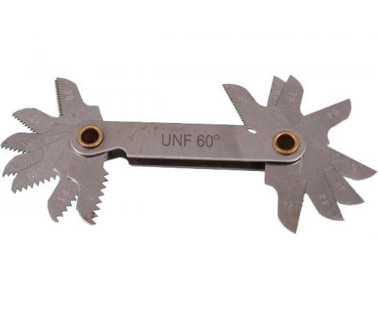 Набор резьбовых шаблонов CNIC для дюймовой резьбы UNF 60гр из 16шт. 12-80 38500 