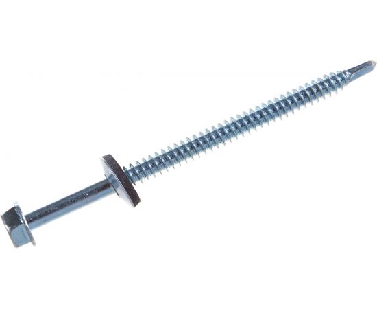 Саморезы Зубр для крепления кровельных материалов к металлическим конструкциям, оцинкованные, 6,3x100 мм, 500шт 4-300310-63-100 