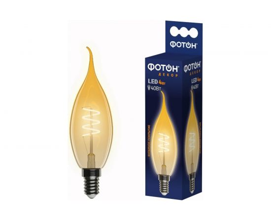 Светодиодная лампа ФОТОН LED FL BXS35-S 4W E14 2200К, серия ДЕКОР 23960 