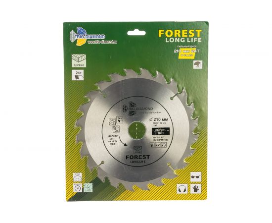 Диск пильный по дереву (210х32/30 мм; 24Т) TRIO-DIAMOND FLL817 