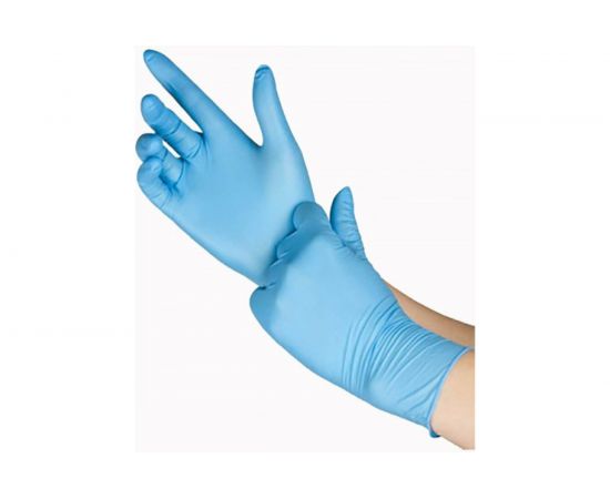 Нитриловые перчатки EcoLat голубые, 10 шт./уп., размер L 73035/L 