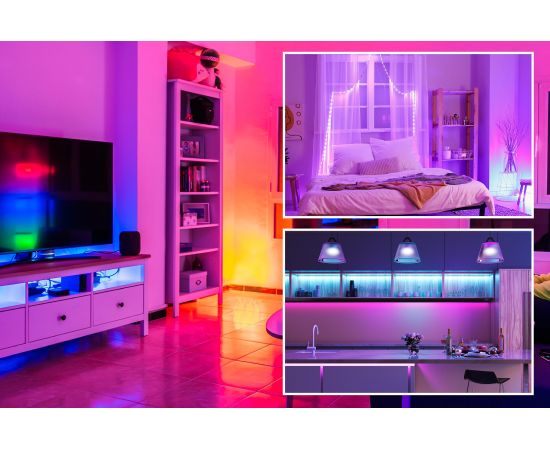 Комплект адресной ленты Apeyron 24В, 14,4Вт/м, smd5050, 60д/м, IP20, подложка 10мм (белая), 10м, RGB 10-99 – изображение 11