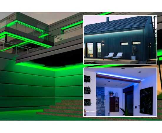 Комплект адресной ленты Apeyron 24В, 14,4Вт/м, smd5050, 60д/м, IP65, подложка 10мм (белая), 10м, RGB/ 10-100 – изображение 11