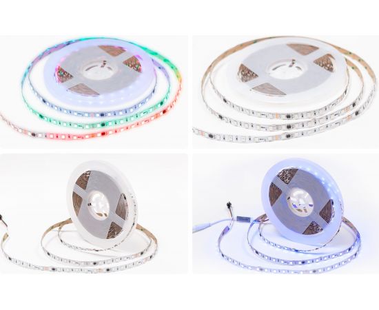 Комплект адресной ленты Apeyron 24В, 14,4Вт/м, smd5050, 60д/м, IP20, подложка 10мм (белая), 10м, RGB 10-99 – изображение 12