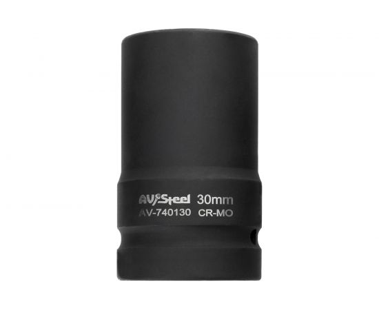 Головка ударная шестигранная удлиненная (30 мм; 1DR) AV Steel AV-740130 – изображение 2