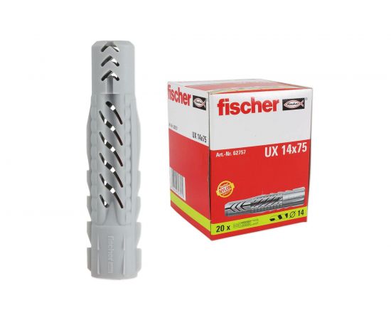 Универсальный дюбель Fischer UX 14X75 20 шт 62757 – изображение 2