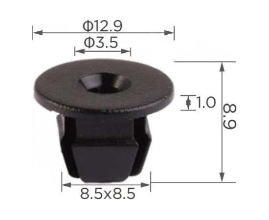 Автокрепеж для GM/VAG 10 шт 3997391, 179813881 КрепАвто 0173 – изображение 2