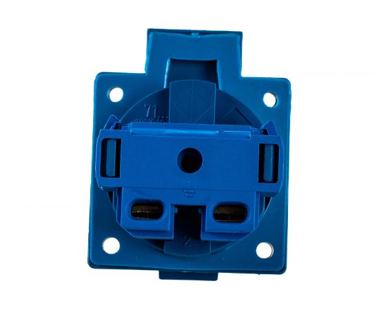 Панельная скрытая розетка EKF 112 с крышкой 2Р PЕ 16А 220В IP44 SQps-112-16-220 – изображение 2