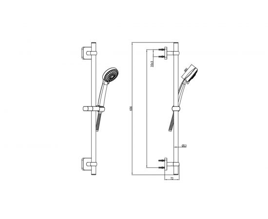 Душевой гарнитур IDDIS Bild BIL3F65i16 – изображение 2