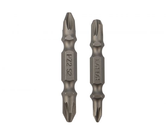 Набор бит двусторонних (2 шт; PZ2/PZ2; PZ1/PZ3; 50 мм; S2 сталь) KRANZ KR-92-0453 – изображение 2