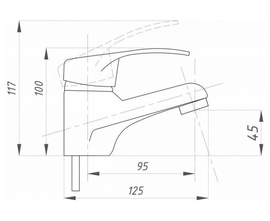 Смеситель для раковины Профсан ПСМ серия КОМПЛЕКТАЦИЯ тип ГОСТ См-УмОЦБА PSM-104-5 – изображение 2
