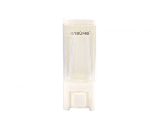 Диспенсер для жидкого мыла ЛАЙМА наливной, 0,48 л, ABS пластик, белый, 605052 – изображение 3