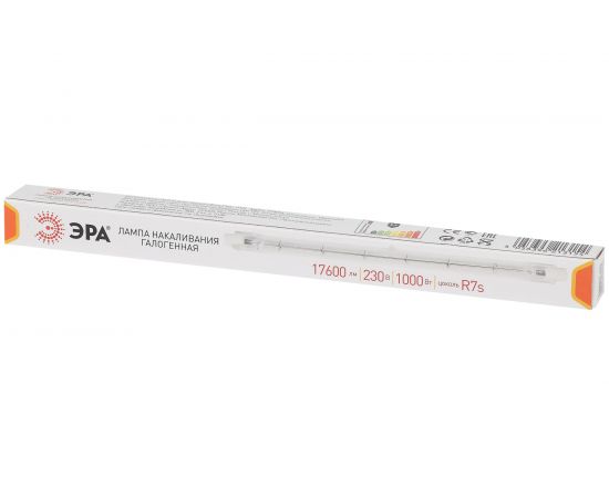 Галогенная лампа ЭРА, J189-1000W-R7s-230V, J189, 1000Вт, нейтральный, R7s 10/500/10500 Б0048496 – изображение 3