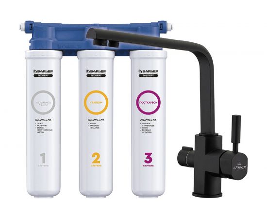 Смеситель для кухни KAISER Decor боковой O35 черный матовый 40144-9 – изображение 4