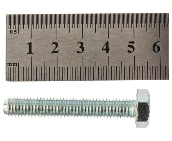 Болт с шестигранной головкой Метизный двор 8x50 DIN 933. 2 шт. 4607173906052 – изображение 4