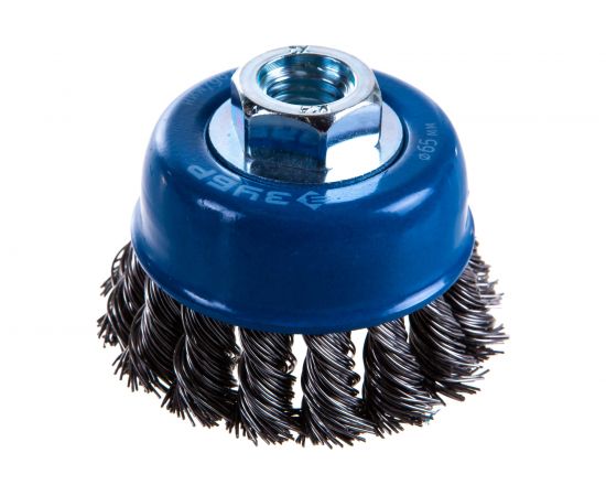 Щетка чашечная (65 мм; М14; плетеные пучки стальной проволоки 0.5 мм) для УШМ 35275-065_z02 – изображение 4