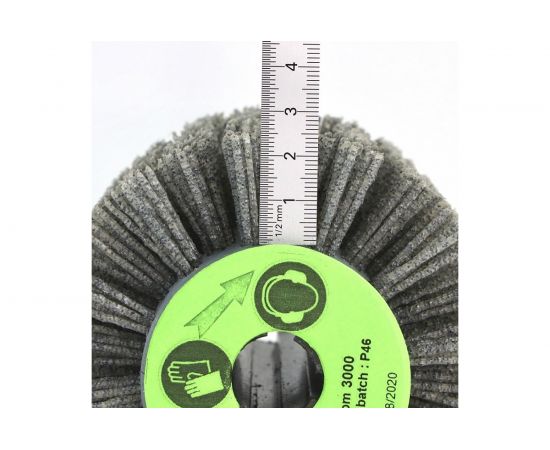 Щетка (110х100х19 мм; +4 паза; P46; полимерный ворс) ОСБОРН 3-382 FEL110100P46PGR – изображение 4