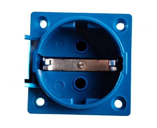 Панельная скрытая розетка EKF 112 с крышкой 2Р PЕ 16А 220В IP44 SQps-112-16-220 – изображение 4