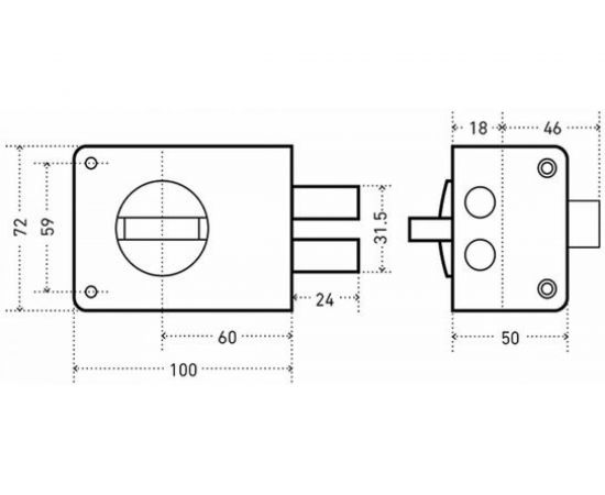 Накладной замок Аллюр ЗН 1А-1М аналог ЗН1А-1М 4172 – изображение 5