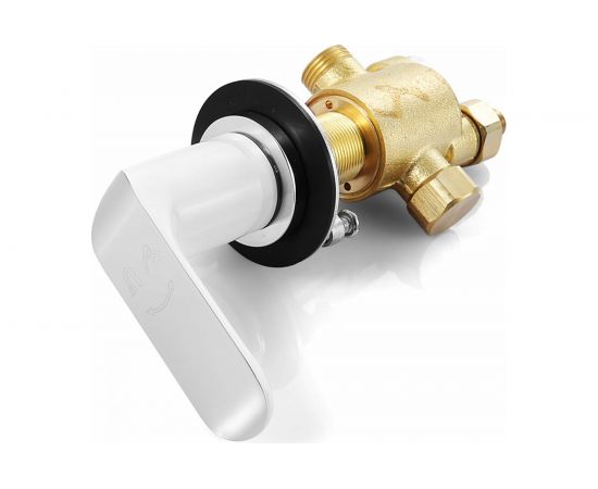 Смеситель для ванны IDDIS Calipso CALSB42i07 на 4 отверстия, белый хром – изображение 5