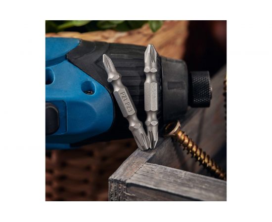 Набор бит двусторонних (2 шт; PZ2/PZ2; PZ1/PZ3; 50 мм; S2 сталь) KRANZ KR-92-0453 – изображение 6