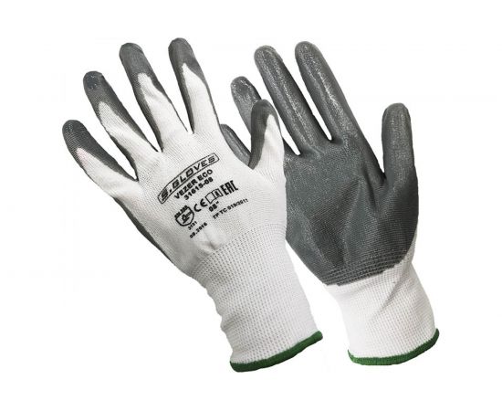 Нейлоновые перчатки с нитриловым покрытием S. GLOVES VEZER ECO размер 07 31615-07 