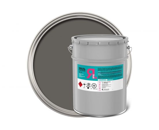 Эмаль ЯРКО ПФ-115 серая, ведро 23 кг 204415 