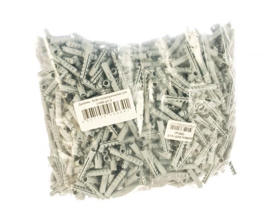 Распорный дюбель Метизный двор 6х35 полипропилен, 1000 шт. 4607159069641 