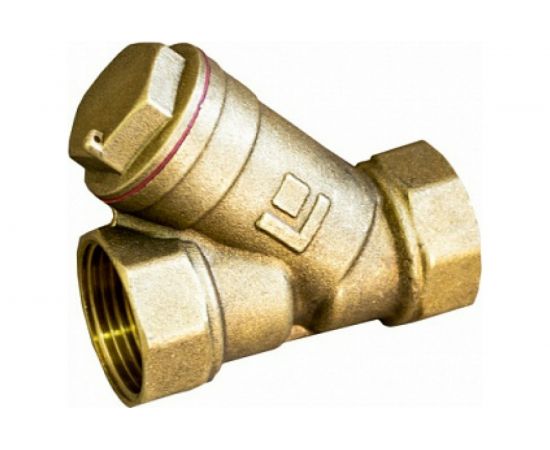 Сетчатый латунный фильтр STI Y-образный Ду50 Ру16 муфтовый, уплотнение паронит 28072144196 