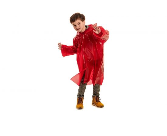 Детский дождевик-плащ СПЕЦ серия Стандарт 6, 8 лет, цвет красный, пвд ГП6-3-К 