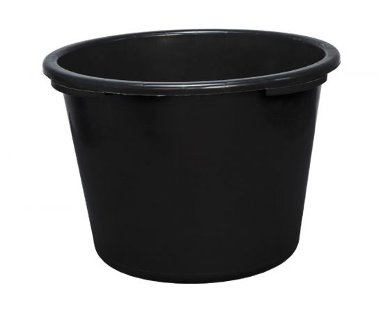 Емкость Тара.ру 20 л, строительная, круглая, без крышки, цв. чёрный 26235 