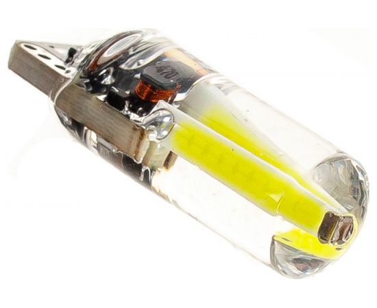 Автолампа диод T10 W5W 12V-24V 1 диод 2-контурная без цоколя белая SKYWAY S08201246 – изображение 2