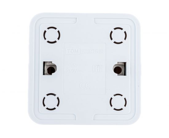 Розетка TDM 2П+3 открытой установки IP20 16А 250В керамика белая "Ладога" SQ1801-0111 – изображение 2