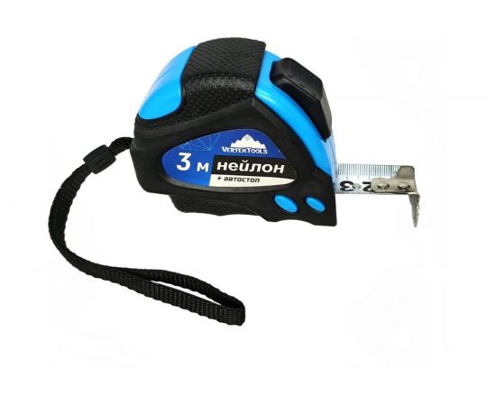 Рулетка vertextools нейлоновая 3х19 мм, автостоп 3044-3 – изображение 2