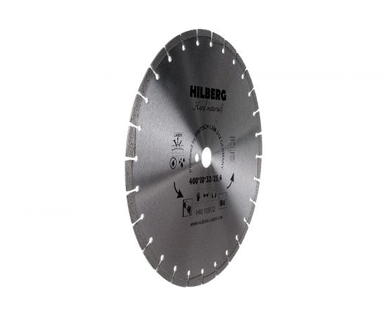 Диск алмазный отрезной Hard Materials Лазер (400х32/25.4 мм) Hilberg HM109/32 – изображение 2
