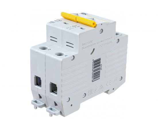 Автоматический выключатель IEK ВА47-60M 2Р 50А 6кА С MVA31-2-050-C – изображение 2