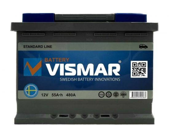 АКБ VISMAR ST 6СТ-55 N L-1 480А 242/175/190 4660003795363 – изображение 2