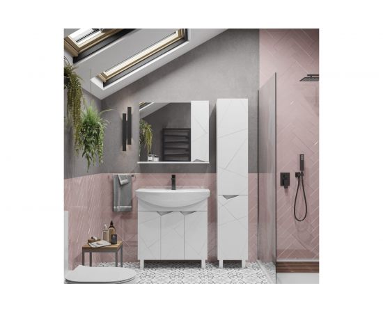 Подвесной зеркальный шкаф Sanstar Каскад 80 275.1-2.4.1. – изображение 2